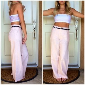 H&M’s high waisted linen dress slacks